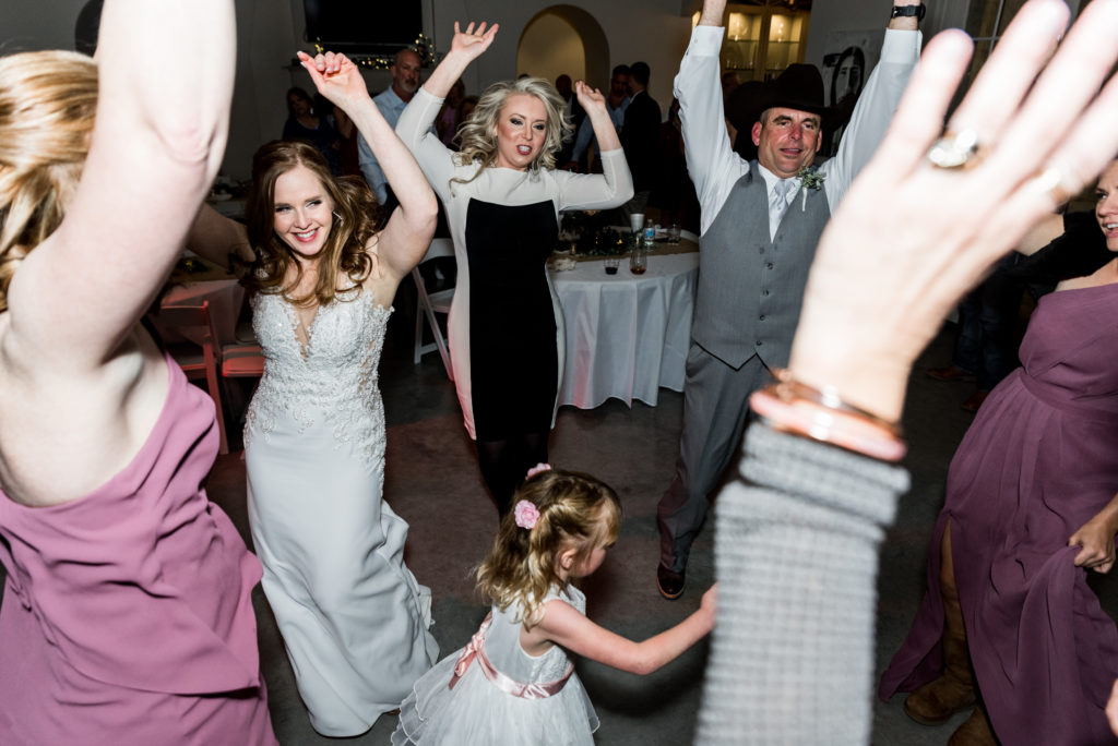 Bride + Guests Dancing