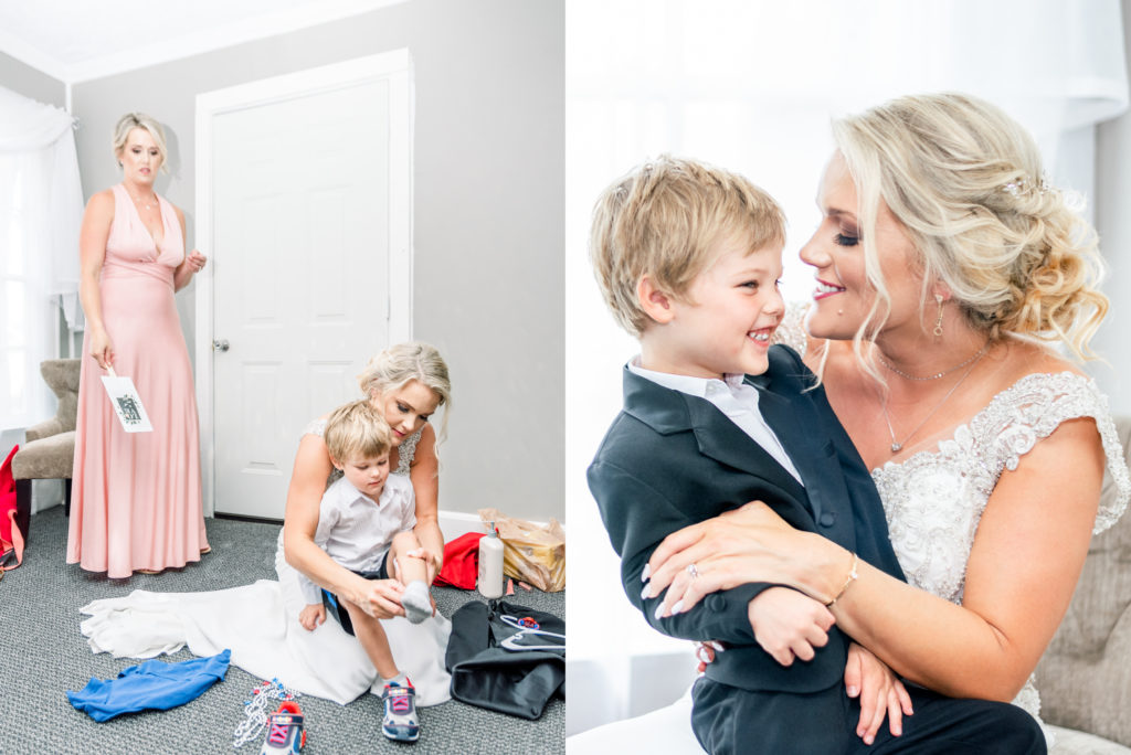 Bride & Son Getting Ready | Jessica Lucile Photography