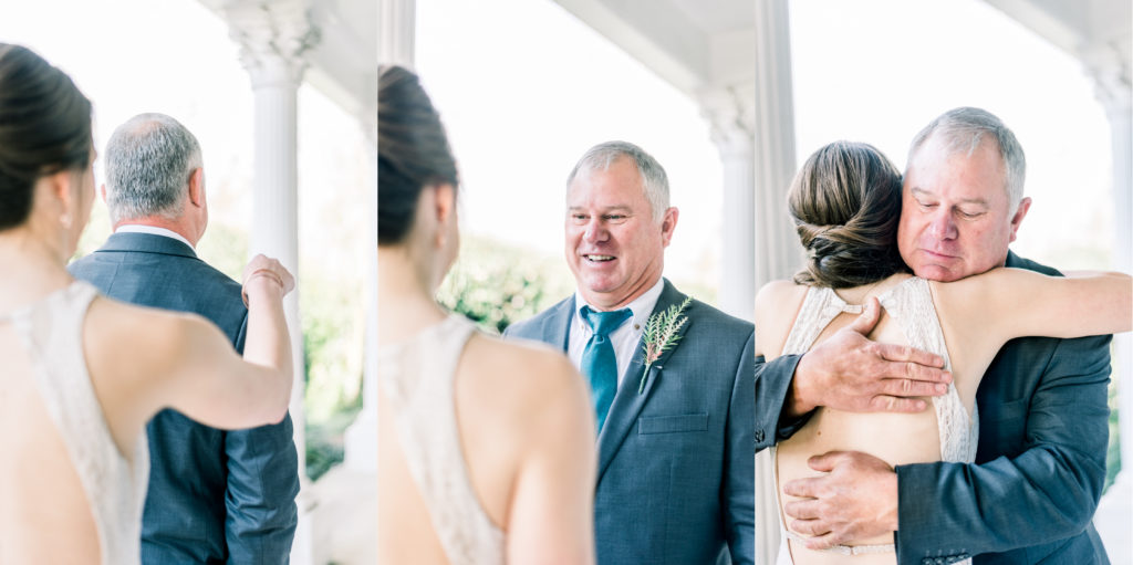 Father-Daughter First Look | Jessica Lucile Photography | Conroe, Texas Wedding