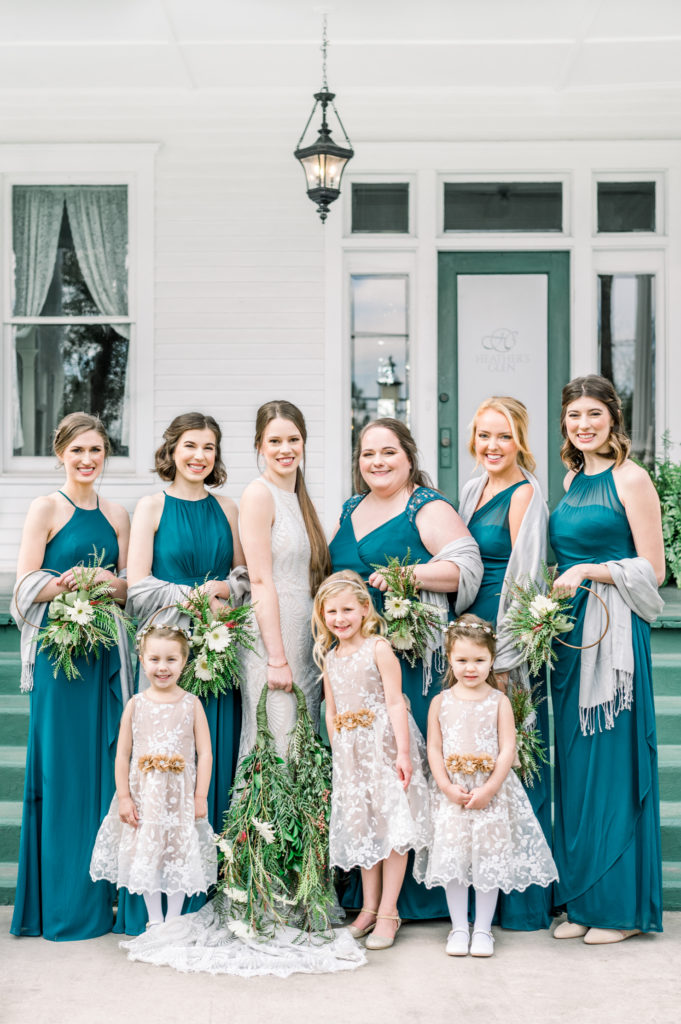 Bridesmaids + Flower Girls | Jessica Lucile Photography | Conroe, Texas Wedding