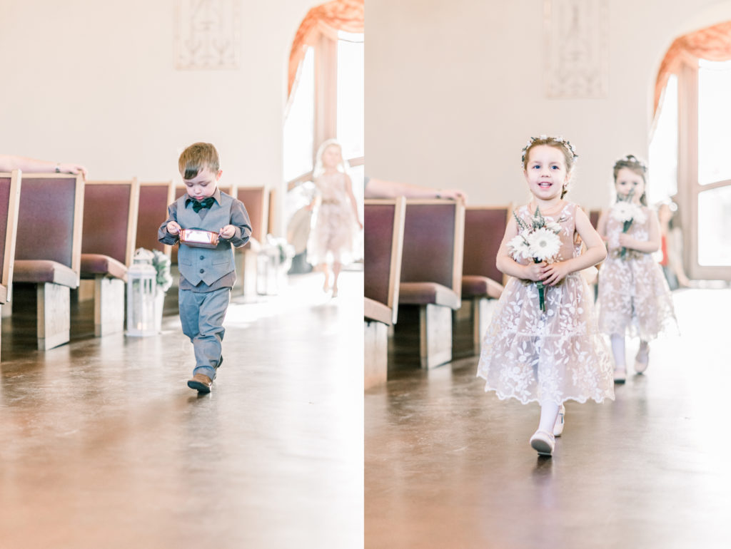 Ring Bearer + Flower Girls | Jessica Lucile Photography | Conroe, Texas Wedding