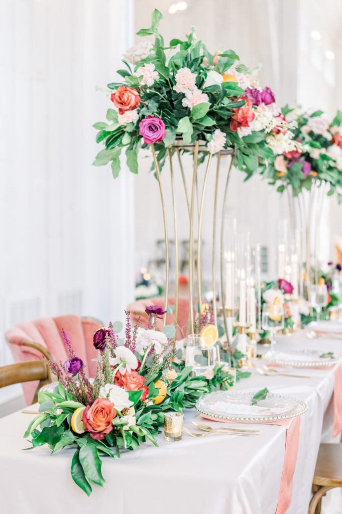 Tangerine Passion Tablescape | Jessica Lucile Photography