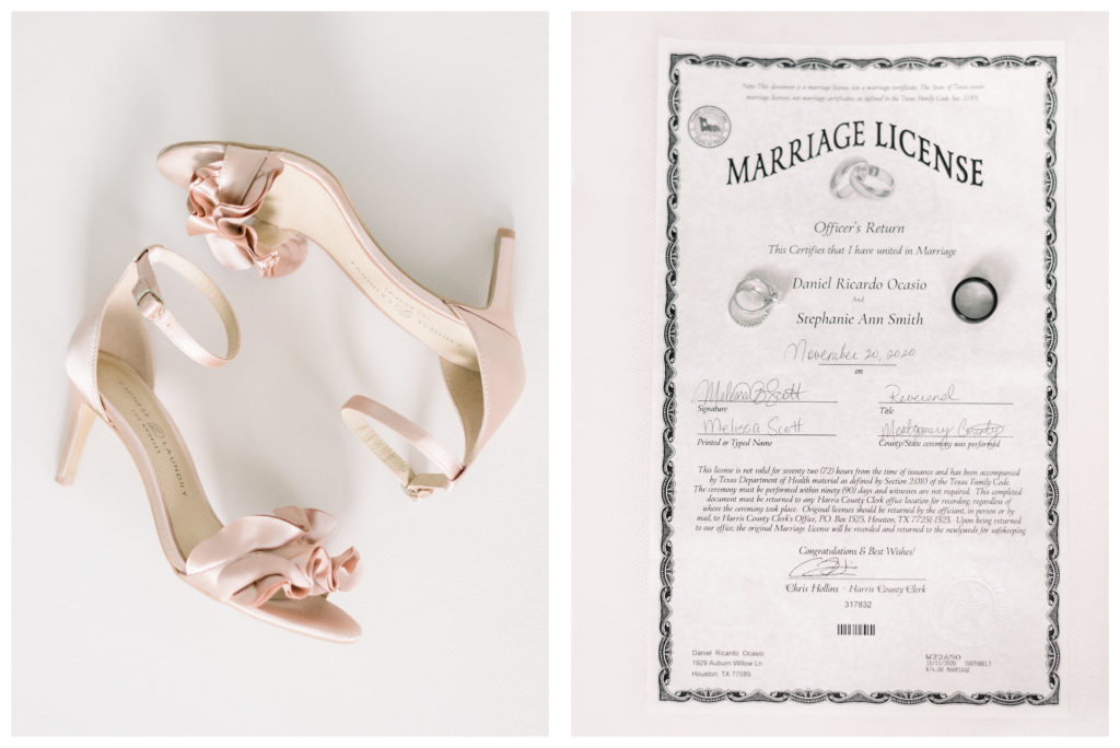 The Oak Atelier Elopement | Jessica Lucile Photography | Shoes + Marriage License